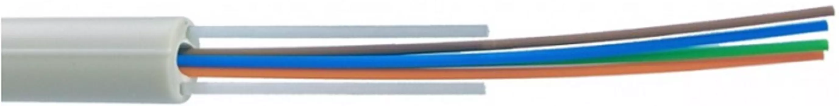 Кабель волоконно-оптический Lanmaster LAN-OFC-RI8-S7A2-LS внутренний, Riser, LSZH, 8 волокон SM G657.A2, белый