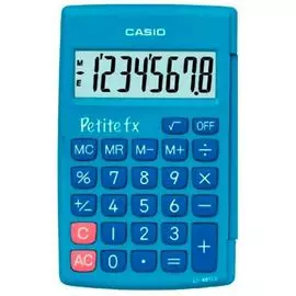 Калькулятор карманный Casio LC-401LV-BU голубой 8-разр.