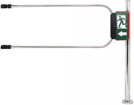 Калитка Smartec ST-GR012EC-SS аварийного выхода с электромагнитом, нержавеющая сталь, в комплекте 1000 х D50 мм и створка 1200 х D25 мм