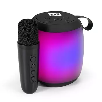 Караоке Exegate Bro 310 EX294944RUS система (BT-колонка с беспроводным микрофоном и RGB подсветкой, 10Вт, 80-15000Гц, Bluetooth, Li-Ion, 1200mAh, FM 8