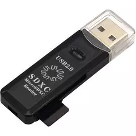 Карт-ридер 5bites RE2-100BK USB2.0, SD, TF, USB, black