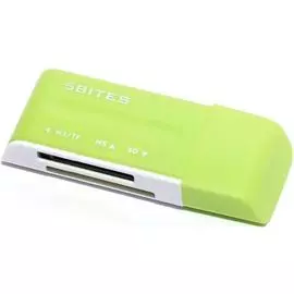 Карт-ридер 5bites RE2-102GR USB2.0, ALL-IN-ONE, USB, green