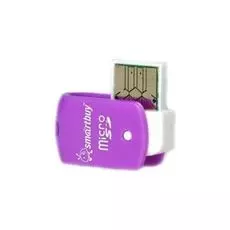 Карт-ридер внешний SmartBuy SBR-706-F MicroSD, фиолетовый