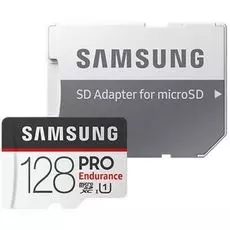 Карта памяти 128GB Samsung MB-MJ128GA/RU MicroSDXC PRO Endurancе Class 10, UHS-I U1 (SD адаптер) 30MB/s,100MB/s