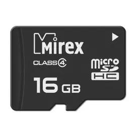 Карта памяти MicroSDHC 16GB Mirex 13612-MCROSD16 Class 4