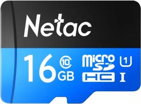 Карта памяти 16GB Netac NT02P500STN-016G-R microSDHC (с SD адаптером) 80MB/s