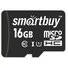 Карта памяти 16GB SmartBuy SB16GBSDCL10-01_С MicroSDHC, Class 10 +, SD адаптер COMPACT
