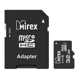 Карта памяти 32GB Mirex 13613-ADSUHS32 microSDHC Class 10 UHS-I (SD адаптер)