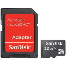 Карта памяти 32GB SanDisk SDSDQM-032G-B35A microSDHC Class 4 (SD Adapter)