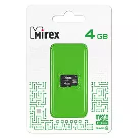 Карта памяти MicroSDHC 4GB Mirex 13612-MC10SD04 Class 10