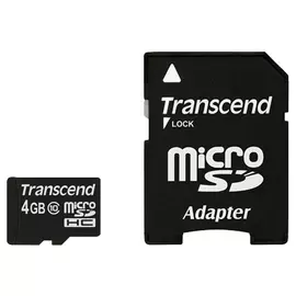 Карта памяти 4GB Transcend TS4GUSDHC10 MicroSDHC class 10