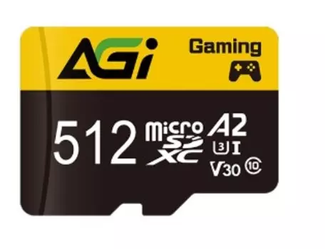 Карта памяти MicroSDXC 512GB AGI AGI512GGSTF138 C10 UHS-I V30 A2 98/70MB/s SD адаптер