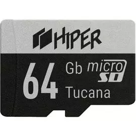 Карта памяти 64GB HIPER Tucana HI-MSD64GU3 microSDHX, CL10 UHS-1 U3