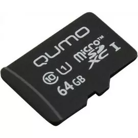 Карта памяти 64GB Qumo QM64GMICSDXC10U1NA MicroSDXC Class 10 UHS-I