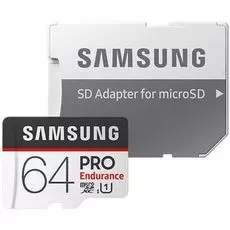 Карта памяти 64GB Samsung MB-MJ64GA/RU PRO Endurancе microSDXC Class 10, UHS-I U1 (SD адаптер) 30MB/s,100MB/s