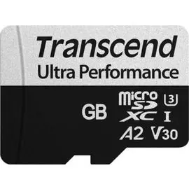 Карта памяти 64GB Transcend TS64GUSD340S UHS-I U3 microSDXC w/adapter A2 Ultra Performance R/W:160/125 MB/s