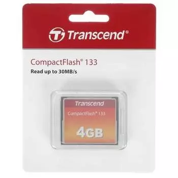 Карта памяти CompactFlash 4GB Transcend TS4GCF133 (УЦЕНЕННЫЙ) 133x