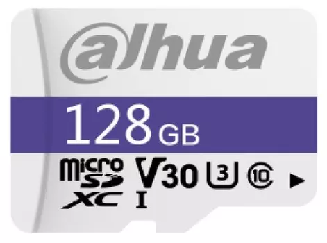 Карта памяти MicroSDXC 128GB Dahua DHI-TF-C100/128GB C10/U3/V30 UHS-I FAT32 95MB/s/65MB/s