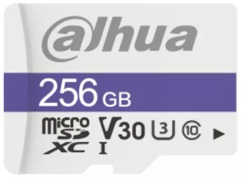 Карта памяти MicroSDXC 256GB Dahua DHI-TF-C100/256GB C10/U3/V30 UHS-I FAT32 90MB/s/95MB/s