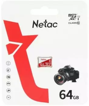 Карта памяти MicroSDXC 64GB Netac NT02P500ECO-064G-N P500 U1/C10, bulk