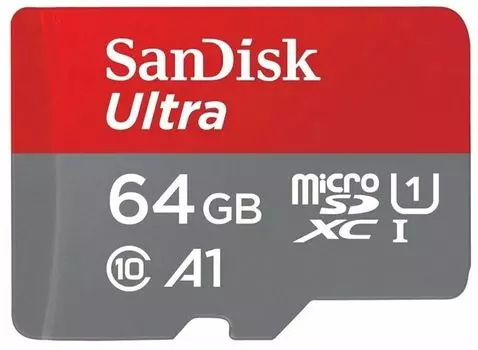 Карта памяти MicroSDXC 64GB SanDisk Ultra 120MB/s A1 Class 10 UHS-I