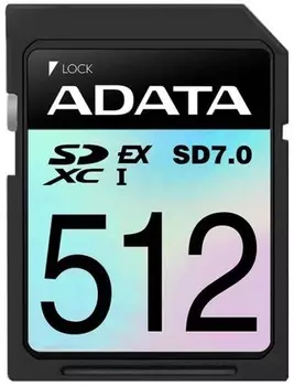 Карта памяти SDXC 512GB ADATA ASD512GEX3L1-C EXPRESS GEN3 L1 800/700 MB/s
