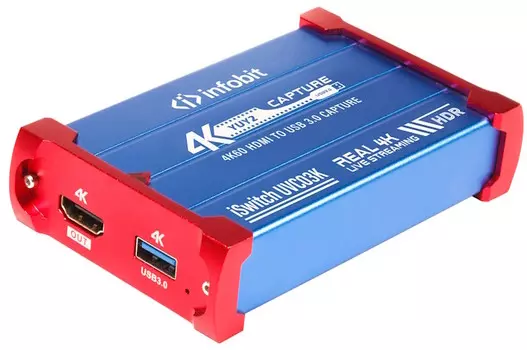Карта захвата Infobit iSwitch UVC03K HDMI 4К60 в USB3.0