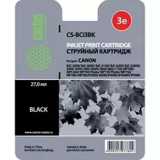 Картридж Cactus CS-BCI3BK черный (23.6мл) для Canon BJC-3000/6000/6100/6200/6200S/S400/S450