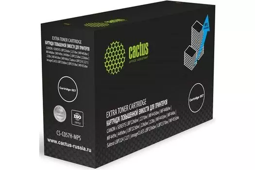 Картридж Cactus CS-C057H-MPS 057 черный (15000стр.) для Canon iSENSYS LBP226dw/227dw/MF445dw/MF448dw/MF449x/LBP223dw/226dw/228x/MF443dw/MF446x/Satera