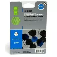 Картридж Cactus CS-C4907 №940 (голубой) для HP OfficeJet PRO 8000/8500