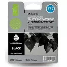 Картридж Cactus CS-C8719 №177XL (black) для HP PhotoSmart 3100/3110/3207/3210/3213/3214/3308/8250/8253/C5140/C5150/C5170/C5173/C5175/C5177/C5180/C5183