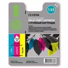 Картридж Cactus CS-C8766 №135 (трехцветный) для HP DeskJet 5743/6543/6843, OfficeJet 6213/7313/7413, OfficeJet 6313/7213/7313/7413/K7103; PhotoSmart 2