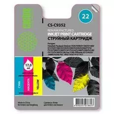 Картридж Cactus CS-C9352 №22 (трехцветный) для HP DeskJet 3920/3940/D1360/D1460/D1470/D1560/D2330/D2360/D2430/D2460/F370/F375/F380/F2180/F2187/F2224/F