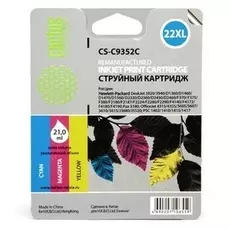 Картридж Cactus CS-C9352C №22XL (трехцветный) для HP DeskJet 3920/3940/D1360/D1460/D1470/D1560/D2330/D2360/D2430/D2460/F370/F375/F380/F2180/F2187/F222