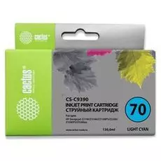 Картридж Cactus CS-C9390 №70 светло-голубой для HP DJ Z3100 (130мл)