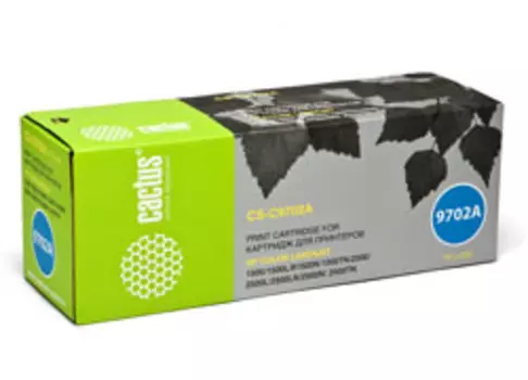 Картридж Cactus CS-C9702A для принтеров HP CLJ 2550/1500/2500 ,желтый, 4000 стр