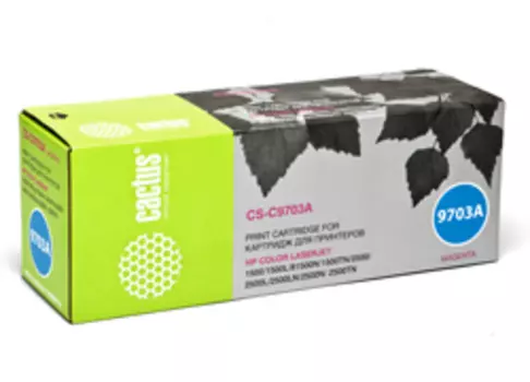 Картридж Cactus CS-C9703A для принтеров HP CLJ 2550/1500/2500, пурпурный , 4000 стр