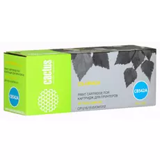 Картридж Cactus CS-CB542A для принтеров HP Color LaserJet CP1215/1515/CM1312, желтый, 1400 стр.