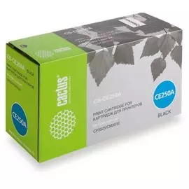 Картридж Cactus CS-CE250A для принтеров HP Сolor LaserJet CP3525/CM3530 , черный, 5000 стр.