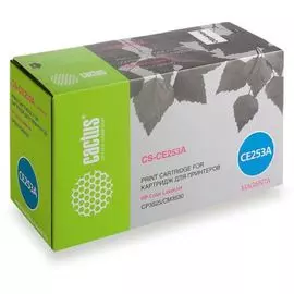Картридж Cactus CS-CE253A для принтеров HP Сolor LaserJet CP3525/ CM3530, пурпурный, 7000 стр.
