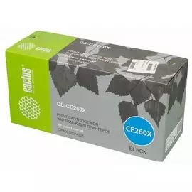 Картридж Cactus CS-CE260X для HP LJ CP4525 черный 17000стр.