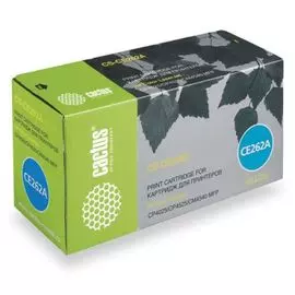 Картридж Cactus CS-CE262A для принтеров HP Сolor LaserJet CP4025/CP4525/CM4540 mfp , желтый, 11000 стр.