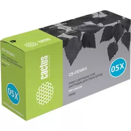 Картридж Cactus CS-CE505X-MPS лазерный черный (13000стр.) для HP LaserJet P2050/P2055/P2055D/P205