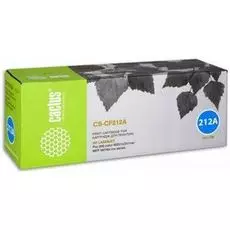 Картридж Cactus CS-CF212A для принтеров HP LaserJet Pro 200 M251/M276, желтый, 1800 стр.