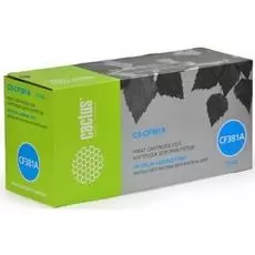 Картридж Cactus CS-CF381A голубой для HP LaserJet Pro M476dn, M476nw, M476dw (2700стр.)