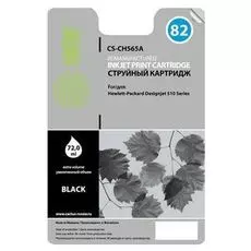 Картридж Cactus CS-CH565A №82 для HP DJ 510/510, черный