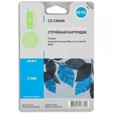 Картридж Cactus CS-CN046 №951XL (голубой) для HP OfficeJet Pro 8100/ 8600, 26 мл