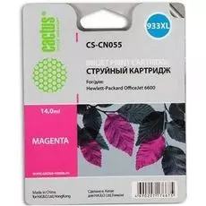 Картридж Cactus CS-CN055 №933XL (пурпурный) для HP OfficeJet 6600, 14 мл