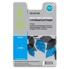 Картридж Cactus CS-CZ130 №711 голубой для HP DJ T120/T520 (26мл)