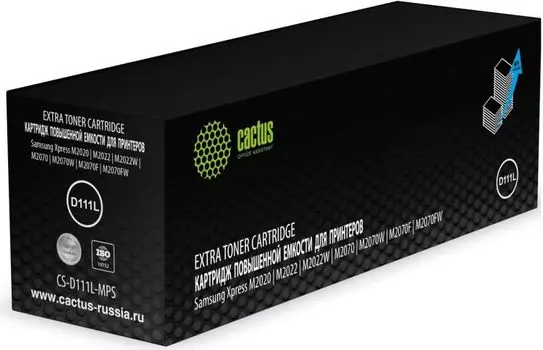 Картридж Cactus CS-D111L-MPS лазерный черный (3000стр.) для Samsung Xpress M2022, M2020, M2021, M202